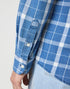 Wrangler Men's 1 Pocket Shirt In Blue Indigo